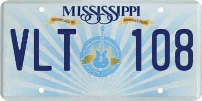 MS license plate VLT108