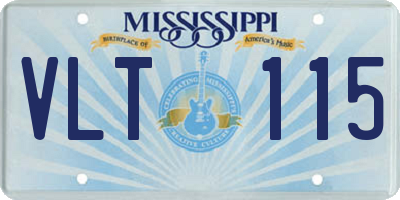 MS license plate VLT115