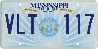 MS license plate VLT117
