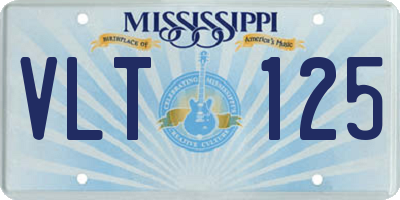 MS license plate VLT125