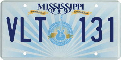 MS license plate VLT131