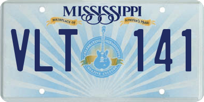 MS license plate VLT141