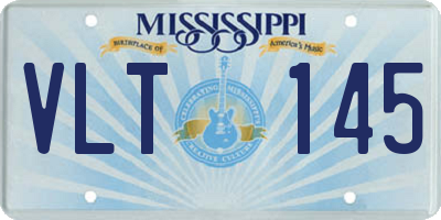 MS license plate VLT145