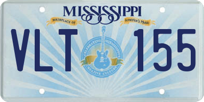 MS license plate VLT155