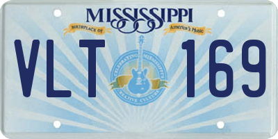 MS license plate VLT169