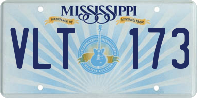 MS license plate VLT173