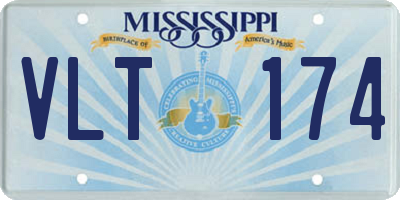 MS license plate VLT174