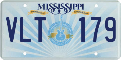 MS license plate VLT179
