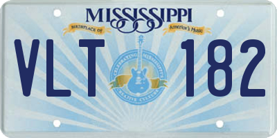 MS license plate VLT182