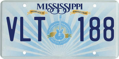 MS license plate VLT188