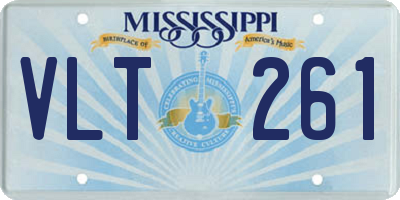 MS license plate VLT261