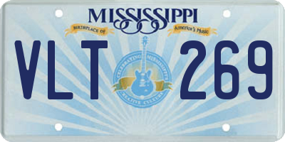 MS license plate VLT269