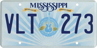 MS license plate VLT273