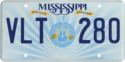 MS license plate VLT280