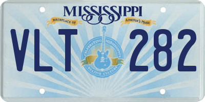 MS license plate VLT282