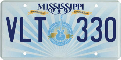 MS license plate VLT330