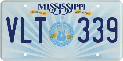 MS license plate VLT339