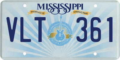 MS license plate VLT361