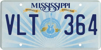 MS license plate VLT364