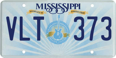 MS license plate VLT373