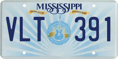 MS license plate VLT391