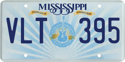 MS license plate VLT395