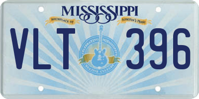 MS license plate VLT396