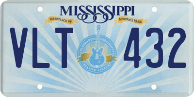 MS license plate VLT432