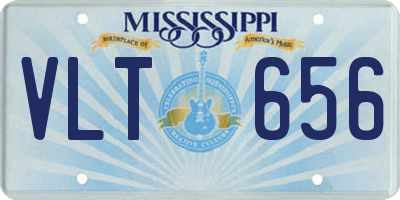 MS license plate VLT656