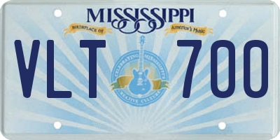 MS license plate VLT700