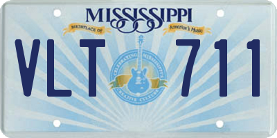 MS license plate VLT711