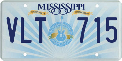 MS license plate VLT715