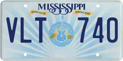 MS license plate VLT740