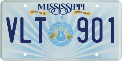 MS license plate VLT901