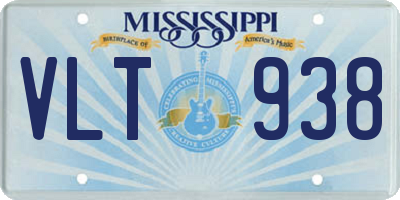 MS license plate VLT938