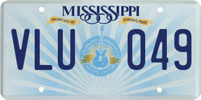 MS license plate VLU049
