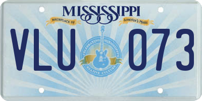MS license plate VLU073