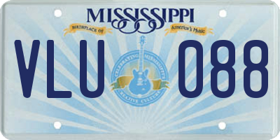 MS license plate VLU088