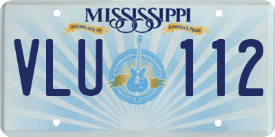 MS license plate VLU112