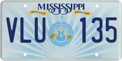 MS license plate VLU135