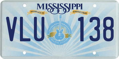 MS license plate VLU138