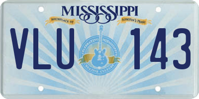MS license plate VLU143