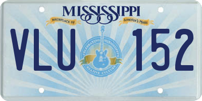 MS license plate VLU152