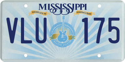 MS license plate VLU175