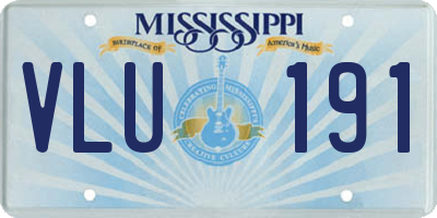 MS license plate VLU191