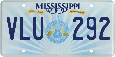 MS license plate VLU292