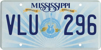 MS license plate VLU296
