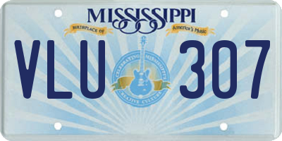 MS license plate VLU307