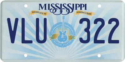 MS license plate VLU322