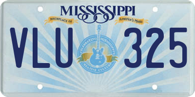 MS license plate VLU325